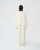 Ivory V-neck sweater — Wholesale enquiries, View 5