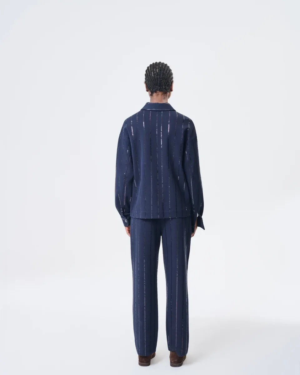 Giacca blu navy con bottoni