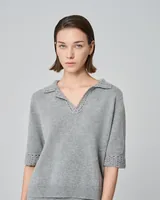 Grey polo sweater — Wholesale enquiries, View 3