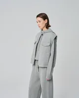 Grey layered jacket — Wholesale enquiries, View 3