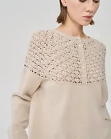 Openwork yoke knit — Wholesale enquiries, View 3