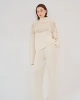 Ivory openwork high neck · 4