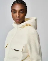 Ivory hooded vest — Wholesale enquiries, View 3