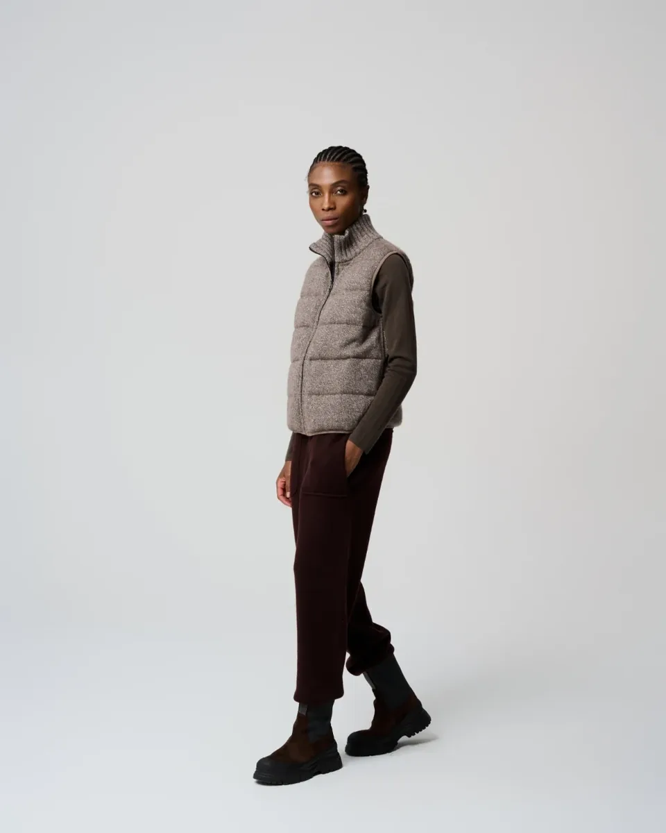 Gilet imbottito grigio