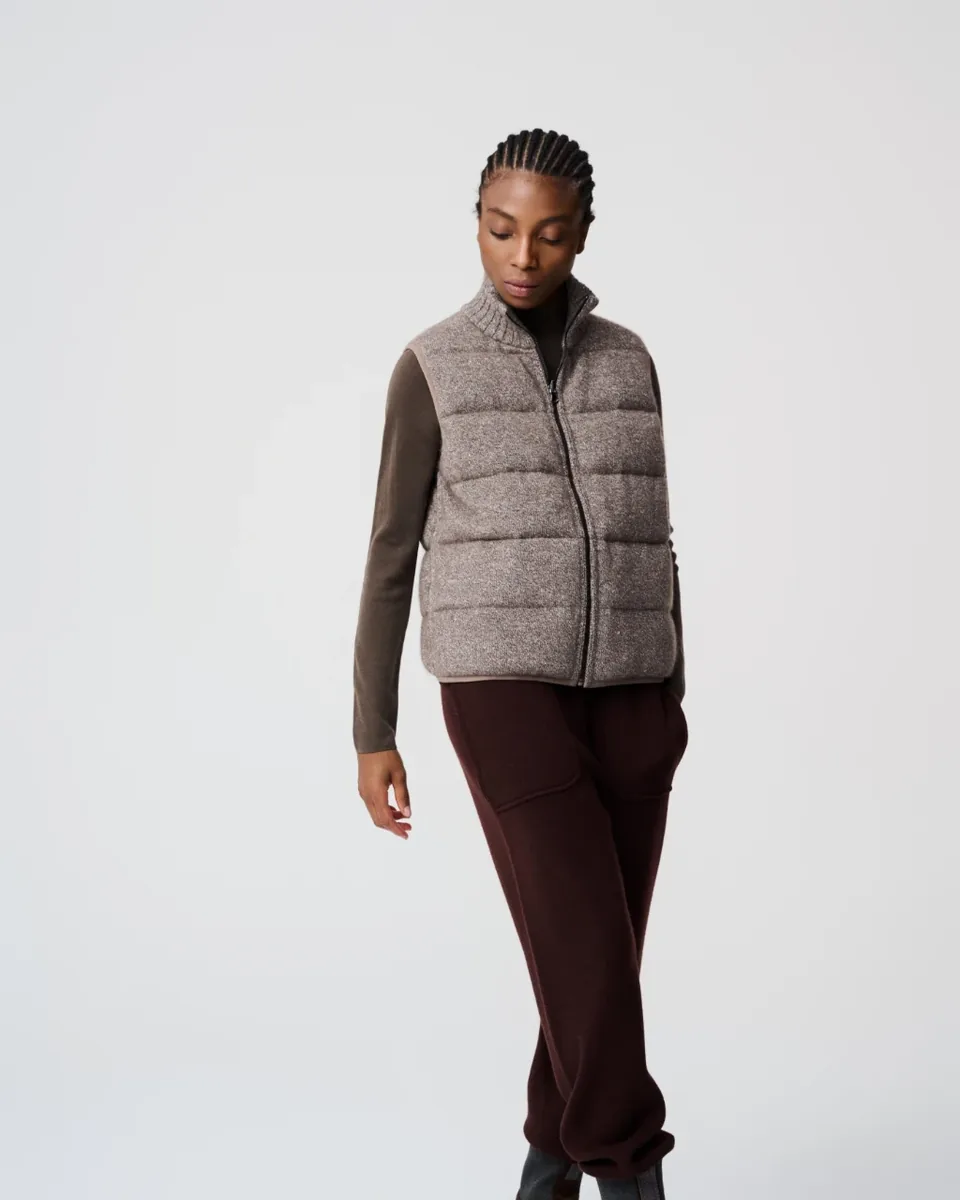 Gilet imbottito grigio