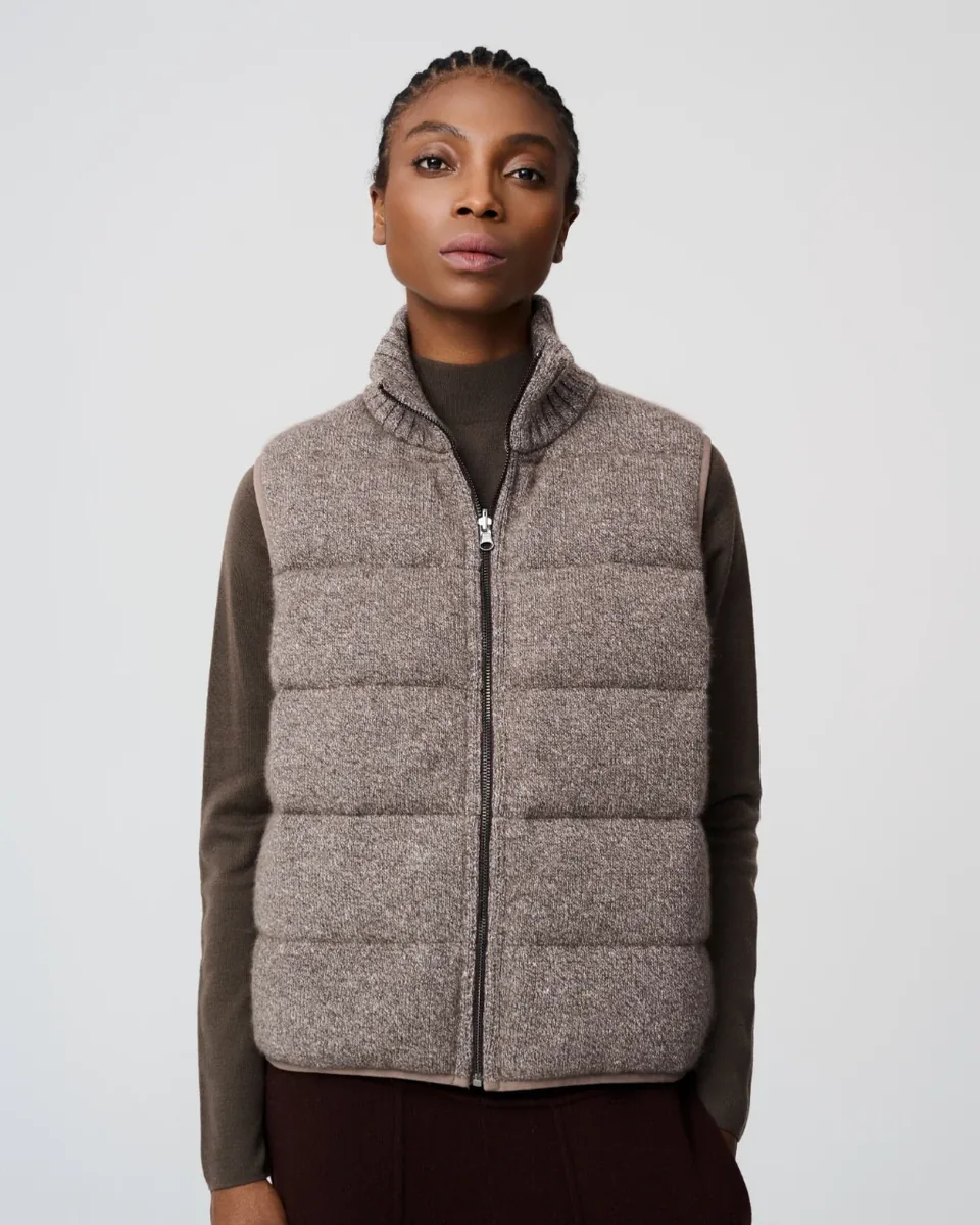 Gilet imbottito grigio