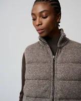 Grey padded vest — Wholesale enquiries, View 5