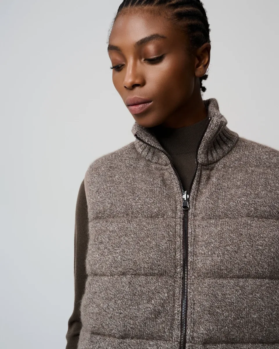 Gilet imbottito grigio