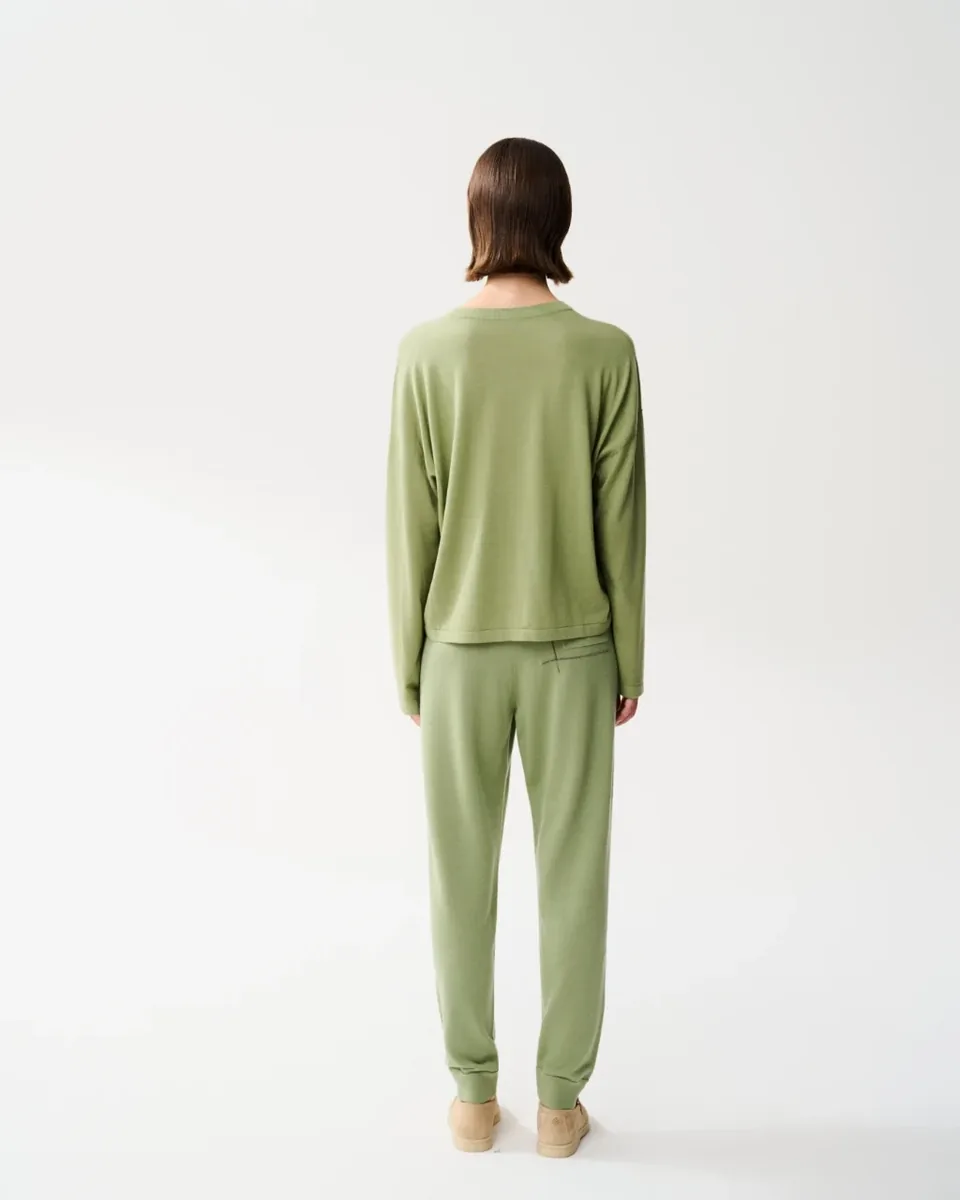 Maglia girocollo verde