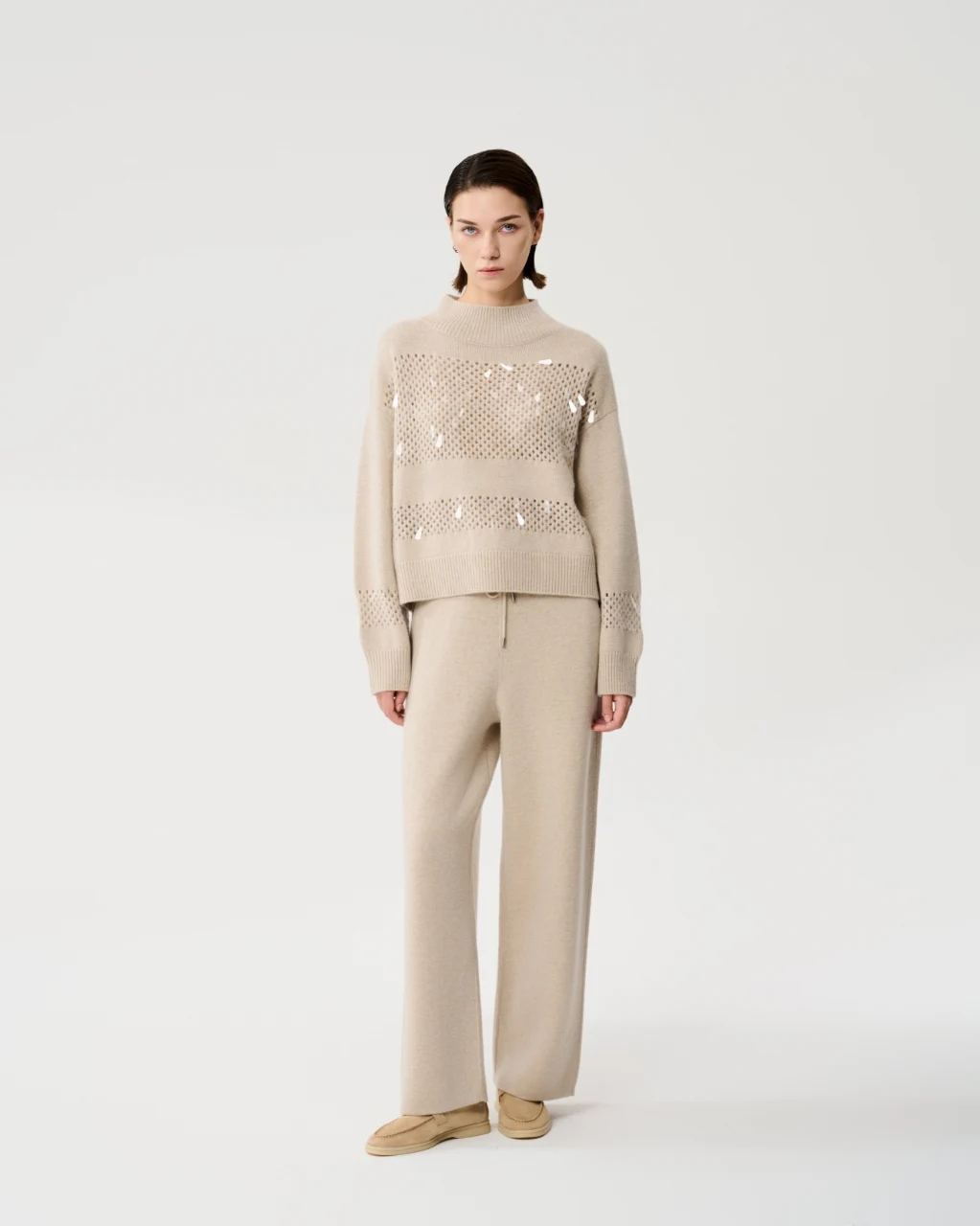 Embellished openwork knit, View 1