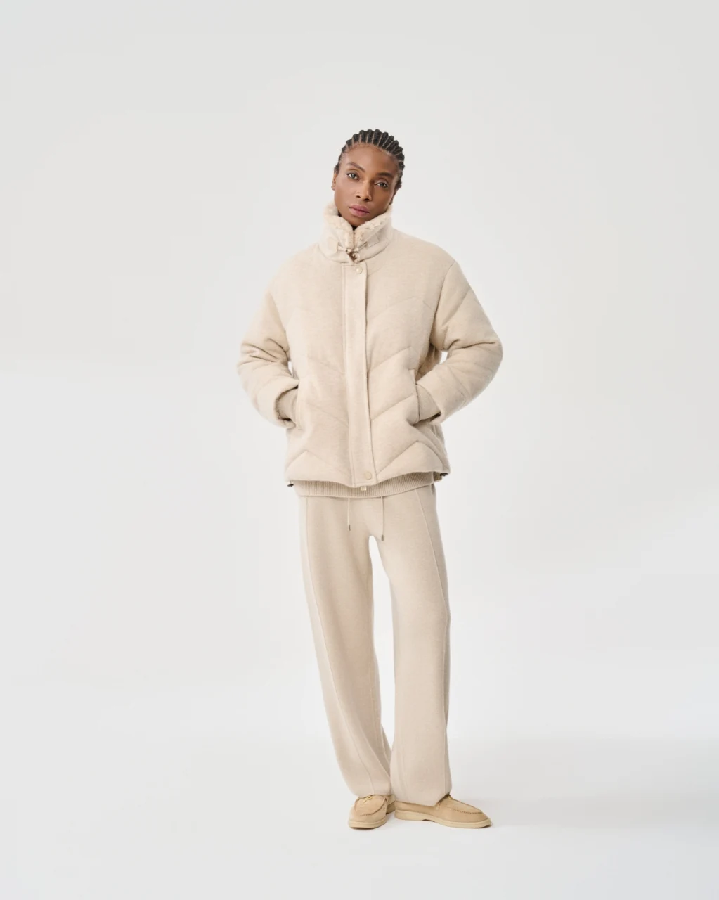 Ivory collar jacket, View 1