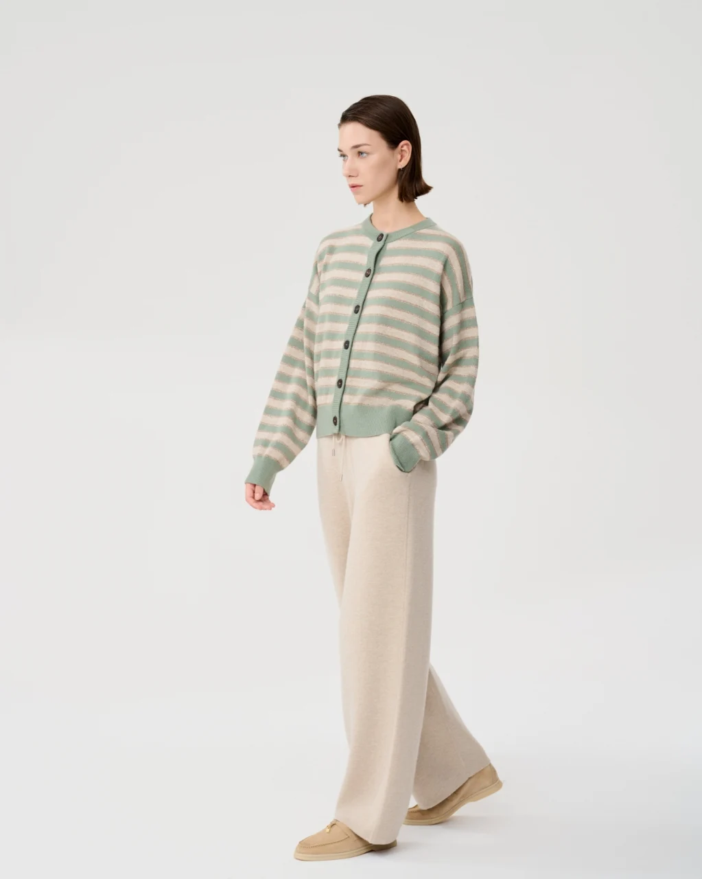Striped cardigan, View 1
